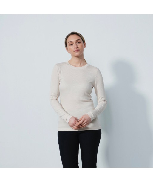 Daily Sports: Women's Ancona Long Sleeve Round Neck Top- Raw Beige vente chaude votre 