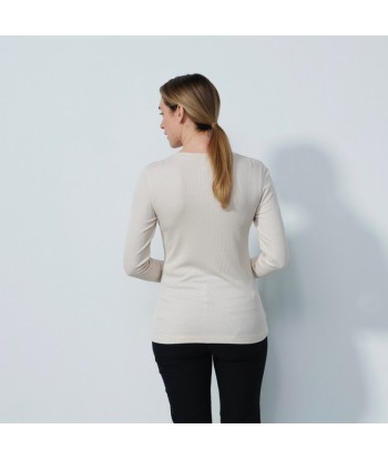 Daily Sports: Women's Ancona Long Sleeve Round Neck Top- Raw Beige vente chaude votre 