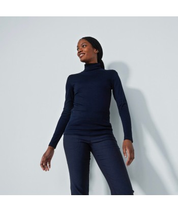 Daily Sports: Women's Ancona Long Sleeve Turtle Neck Top - Dark Navy Amélioration de cerveau avec