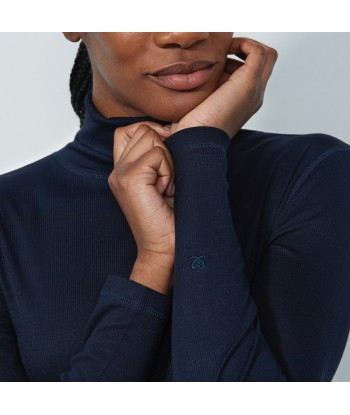 Daily Sports: Women's Ancona Long Sleeve Turtle Neck Top - Dark Navy Amélioration de cerveau avec