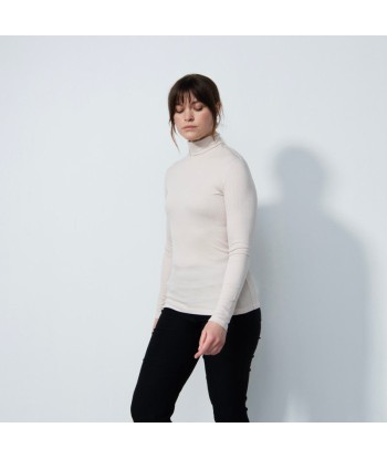 Daily Sports: Women's Ancona Long Sleeve Turtle Neck Top - Raw Beige paiement sécurisé