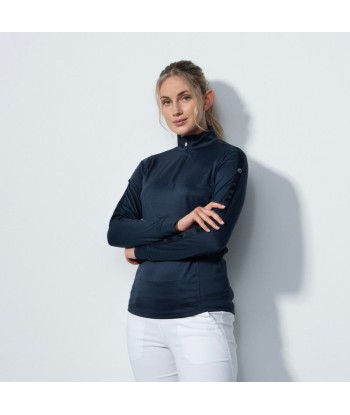 Daily Sports: Women's Anna Long Sleeve Half Neck Top - Dark Navy la chaussure