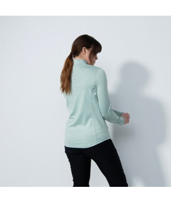 Daily Sports: Women's Anna Long Sleeve Half Neck Top - Foam Green destockage