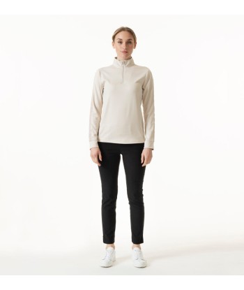 Daily Sports: Women's Anna Long Sleeve Half Neck Top - White de France