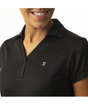 Daily Sports: Women's Anzio Cap Sleeve Polo - Black 50-70% off 