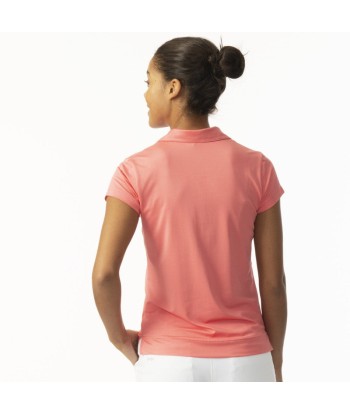 Daily Sports: Women's Anzio Cap Sleeve Polo - Coral Dans la société mordern