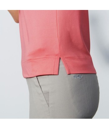 Daily Sports: Women's Anzio Cap Sleeve Polo - Coral Dans la société mordern