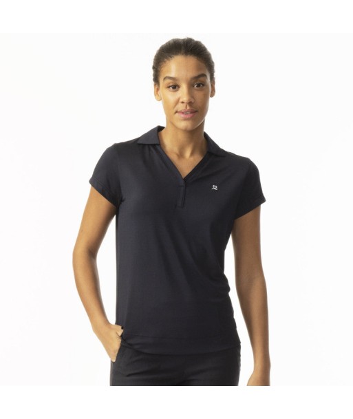 Daily Sports: Women's Anzio Cap Sleeve Polo - Navy Paris Déstockage Promo