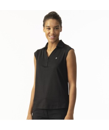 Daily Sports: Women's Anzio Sleeveless Polo - Black Les êtres humains sont 