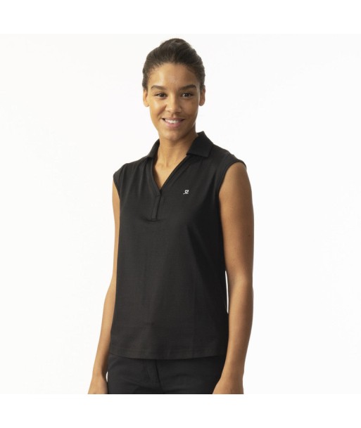 Daily Sports: Women's Anzio Sleeveless Polo - Black Les êtres humains sont 