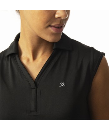 Daily Sports: Women's Anzio Sleeveless Polo - Black Les êtres humains sont 