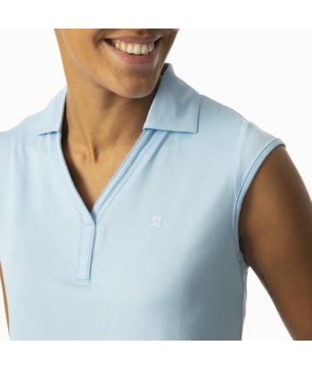 Daily Sports: Women's Anzio Sleeveless Polo - Skylight Blue rembourrage situé sous