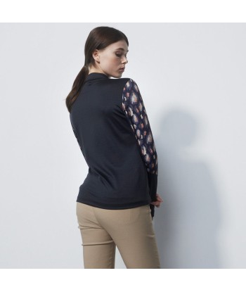 Daily Sports: Women's Bondy Long Sleeve Polo Shirt - Black Cinnamon brillant des détails fins