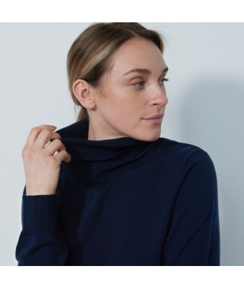 Daily Sports: Women's Boston Roll Neck Sweater - Marine Blue en ligne des produits 