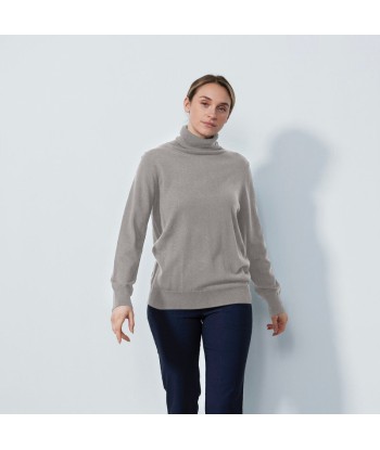 Daily Sports: Women's Boston Roll Neck Sweater - Straw paiement sécurisé