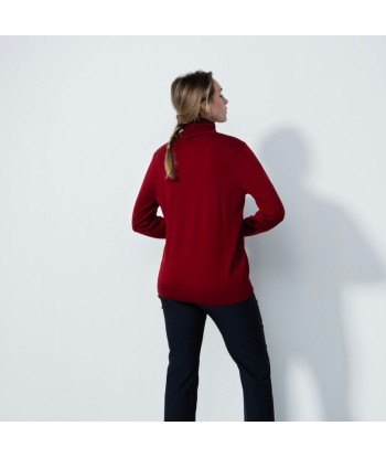 Daily Sports: Women's Boston Roll Neck Sweater - Umbria Red pas chere