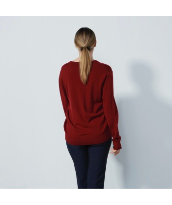 Daily Sports: Women's Boston V-Neck Sweater - Umbria Red livraison et retour toujours gratuits