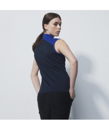 Daily Sports: Women's Calais Color Blocking Sleeveless Polo Shirt - Navy une grave pollution 