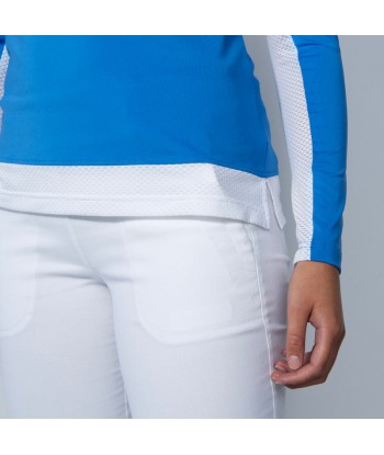 Daily Sports: Women's Corina Long Sleeve Top - Cosmic Blue & White l'achat 