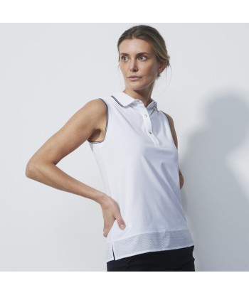 Daily Sports: Women's Corina Sleeveless Polo - White livraison gratuite