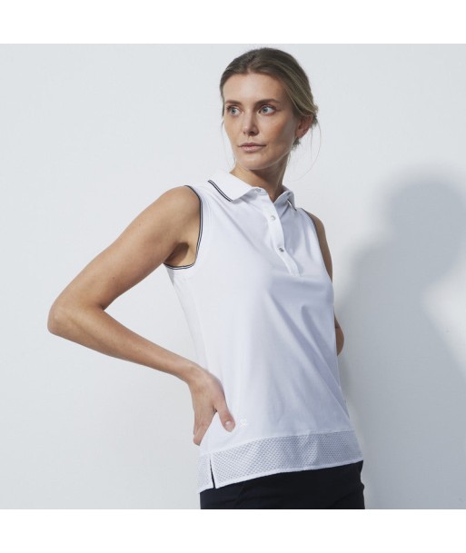 Daily Sports: Women's Corina Sleeveless Polo - White livraison gratuite