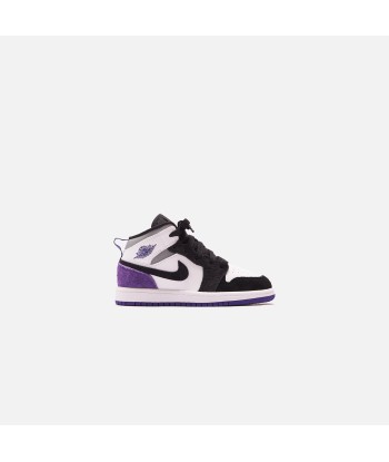 Nike BP Air Jordan 1 Mid SE - White / Court Purple / Black pas cheres