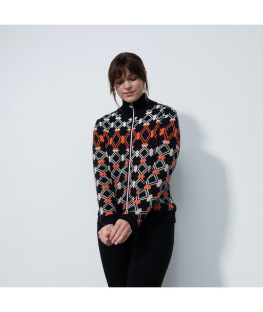 Daily Sports: Women's Creek Print Lined Cardigan - Dark Navy online