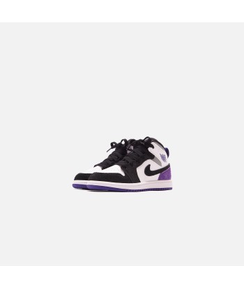 Nike BP Air Jordan 1 Mid SE - White / Court Purple / Black pas cheres