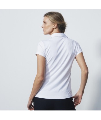 Daily Sports: Women's Dina Cap Sleeve Polo - White en stock