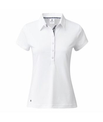 Daily Sports: Women's Dina Cap Sleeve Polo - White en stock