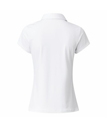 Daily Sports: Women's Dina Cap Sleeve Polo - White en stock