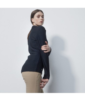 Daily Sports: Women's Florence Long Sleeve  Zip Roll Neck Top - Black Venez découvrir notre 