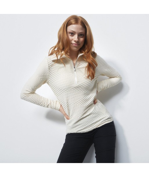 Daily Sports: Women's Florence Long Sleeve  Zip Roll Neck Top - Raw pas chere