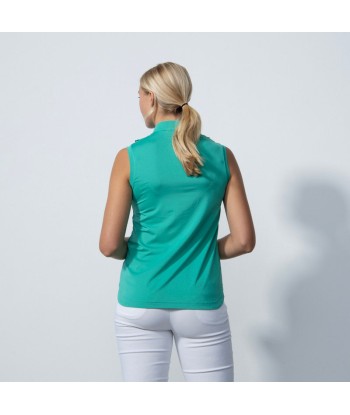 Daily Sports: Women's Istres Ruffle Sleeveless Polo Shirt - Sea Green brillant des détails fins