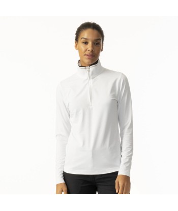 Daily Sports: Women's Karolina Long Sleeve Zip Top - White paiement sécurisé