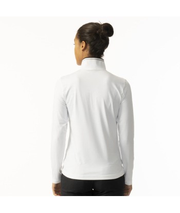 Daily Sports: Women's Karolina Long Sleeve Zip Top - White paiement sécurisé