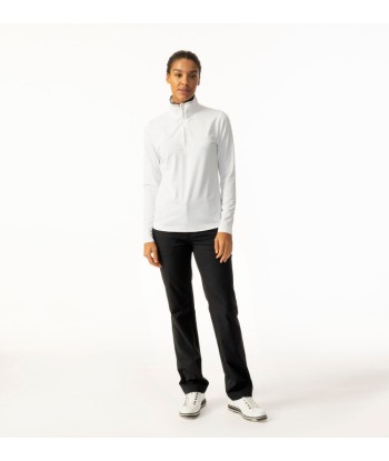 Daily Sports: Women's Karolina Long Sleeve Zip Top - White paiement sécurisé