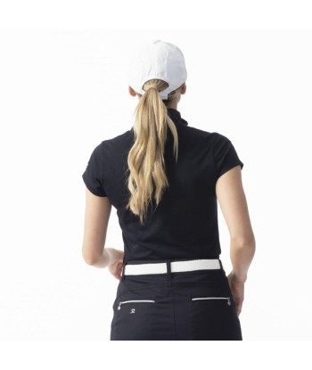 Daily Sports: Women's Kim Short Sleeve Polo Shirt - Navy de technologie