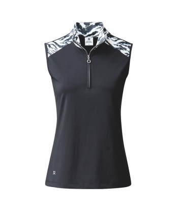 Daily Sports: Women's Lens Sleeveless Half Neck Polo - Navy livraison gratuite