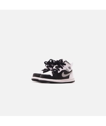 Nike Toddler Air Jordan 1 Mid BT - Black / White / Light Smoke Grey offre 