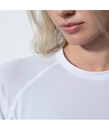 Daily Sports: Women's Long Sleeve Mock Neck Top- White 2 - 3 jours ouvrés.