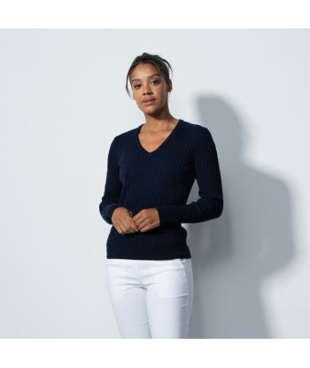 Daily Sports: Women's Madelene V-Neck Pullover - Dark Navy Jusqu'à 80% De Réduction