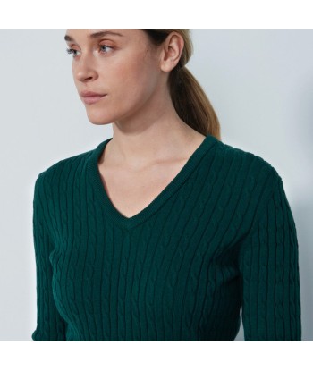 Daily Sports: Women's Madelene V-Neck Pullover - Nori Green 2023