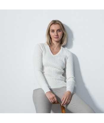 Daily Sports: Women's Madelene V-Neck Pullover - White pas cher chine