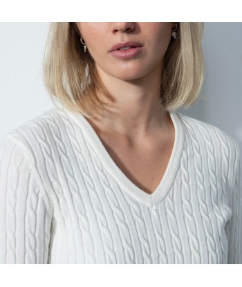 Daily Sports: Women's Madelene V-Neck Pullover - White pas cher chine