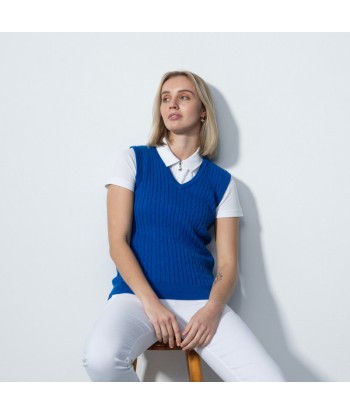 Daily Sports: Women's Madelene V-Neck Sweater Vest - Cosmic Blue le des métaux précieux