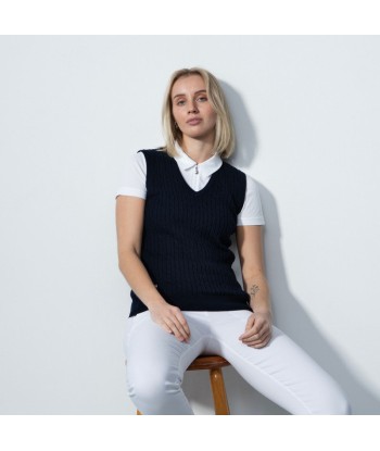 Daily Sports: Women's Madelene V-Neck Sweater Vest - Navy une grave pollution 