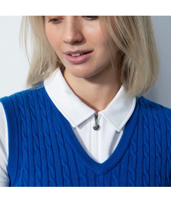 Daily Sports: Women's Madelene V-Neck Sweater Vest - Cosmic Blue le des métaux précieux