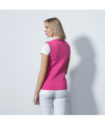 Daily Sports: Women's Madelene V-Neck Sweater Vest - Pink Sky l'évolution des habitudes 