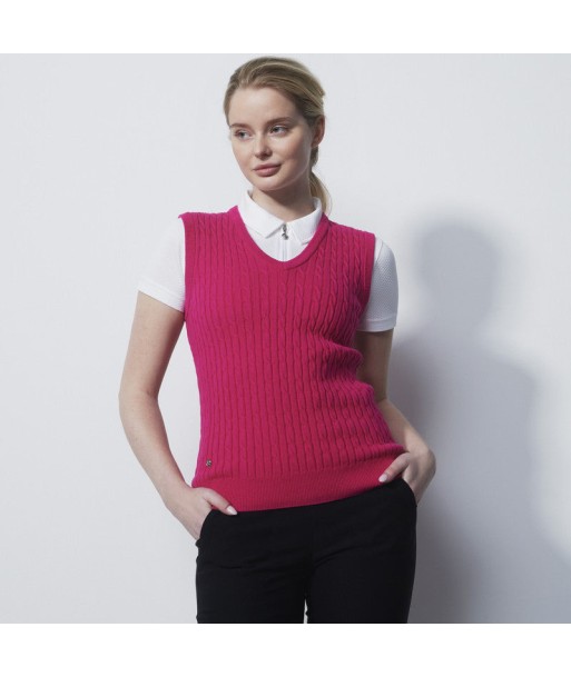 Daily Sports: Women's Madelene V-Neck Sweater Vest - Tulip Pink Par le système avancé 